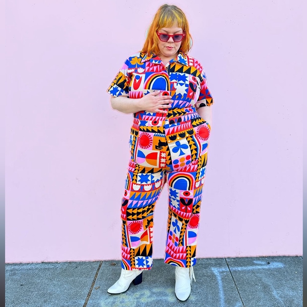 Nooworks + Lisa Congdon Coveralls XL